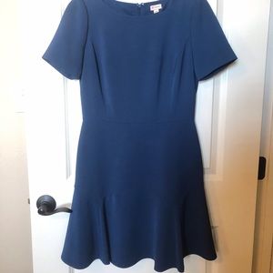 Cremieux Blue dress with ruffle